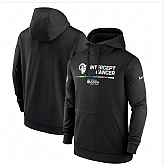 Los Angeles Rams Nike 2022 NFL Crucial Catch Therma Performance Pullover Hoodie Black,baseball caps,new era cap wholesale,wholesale hats